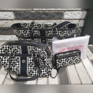 Coach Travel/Diaper Bag Bundle